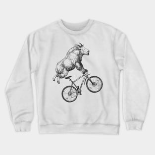 Mountain Goat Mountain Biking Crewneck Sweatshirt